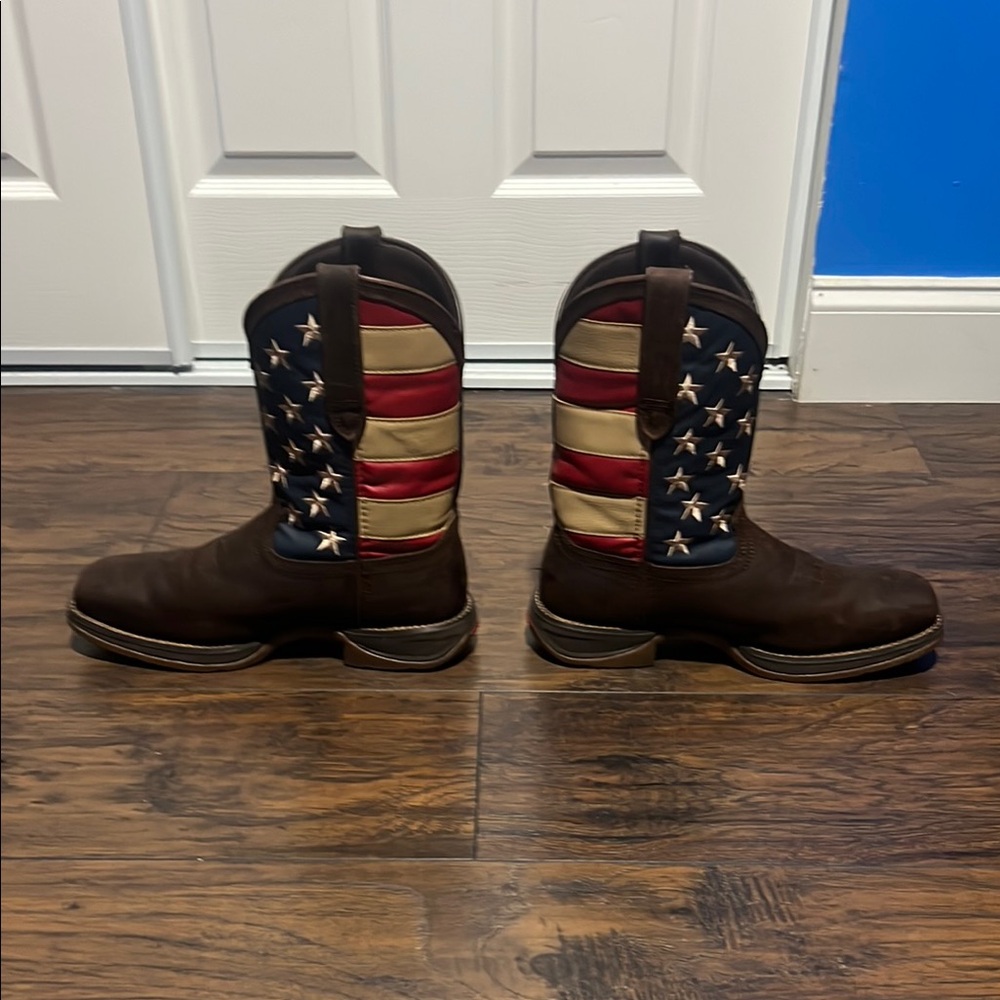 Durango Men's Patriotic Cowboy Boots - Brown, Red, Blue 

worn once